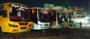 নাটোর- রাজশাহী বাস মালিক সমিতির বাস চলাচল বন্ধ , যাত্রীরা দুর্ভোগে #sangbad shoily