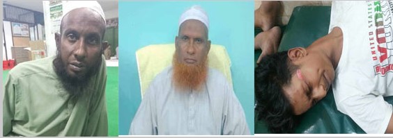 সড়ক দুর্ঘটনায় নিহত আবীর হোসেন ,আহত মোহাম্মাদ আলী সিদ্দকী এবং রেদোয়ান । ছবি সংগৃহিত।