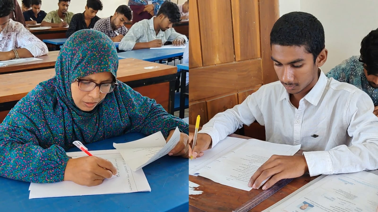 মা ও ছেলে ,একই কেন্দ্রে এসএসসি পরীক্ষায় দুজন#সংবাদ শৈলী