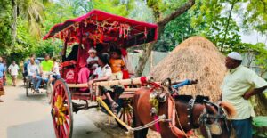১২ বছর পর নাতি হওয়ার আনন্দে ঘোড়ার গাড়িতে ঘুরিয়ে মিষ্টি বিতরণ নানার#সংবাদ শৈলী