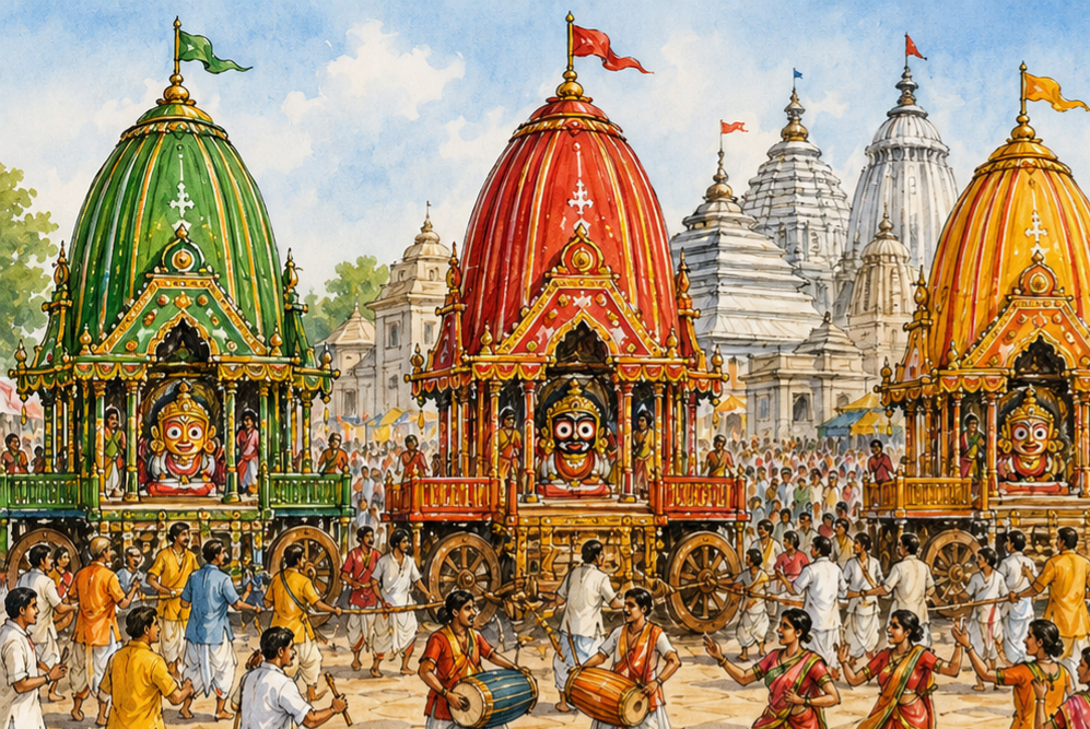 সাম্য ও সম্প্রীতির বার্তা নিয়ে আজ রথযাত্রা