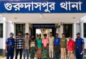 নাটোরের গুরুদাসপুরে পুলিশের ওপর হামলা: মামলায় ৯ জন গ্রেফতার