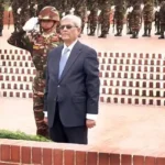 জাতীয় স্মৃতিসৌধে রাষ্ট্রপতি মির্জা ফখরুল ইসলাম আলমগীরের শ্রদ্ধা