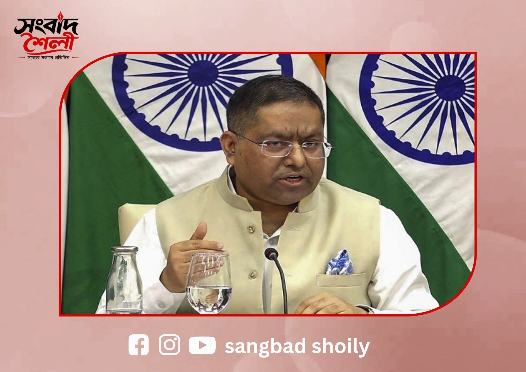 শেখ হাসিনার ভাষণের বিষয়ে নিজেদের অবস্থান জানাল ভারত
